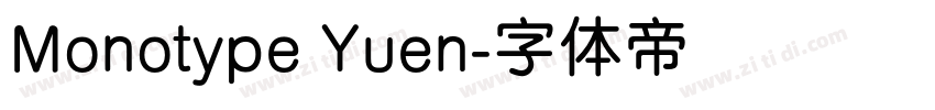 Monotype Yuen字体转换